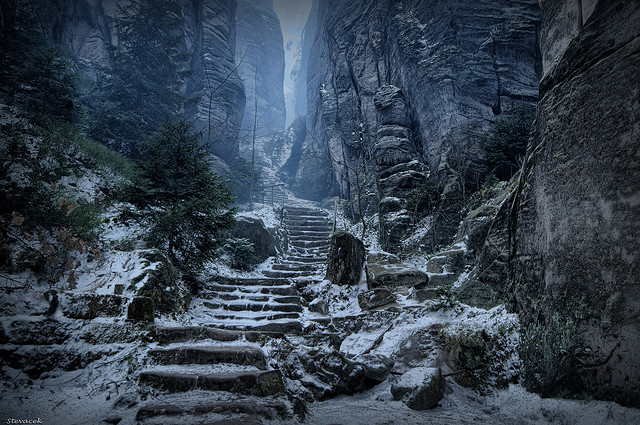 "Emperor's Corridor, Prachov Rocks (Prachovské Skály)" by Steve Coleman