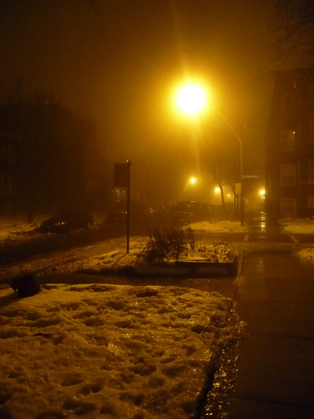 a late night in december