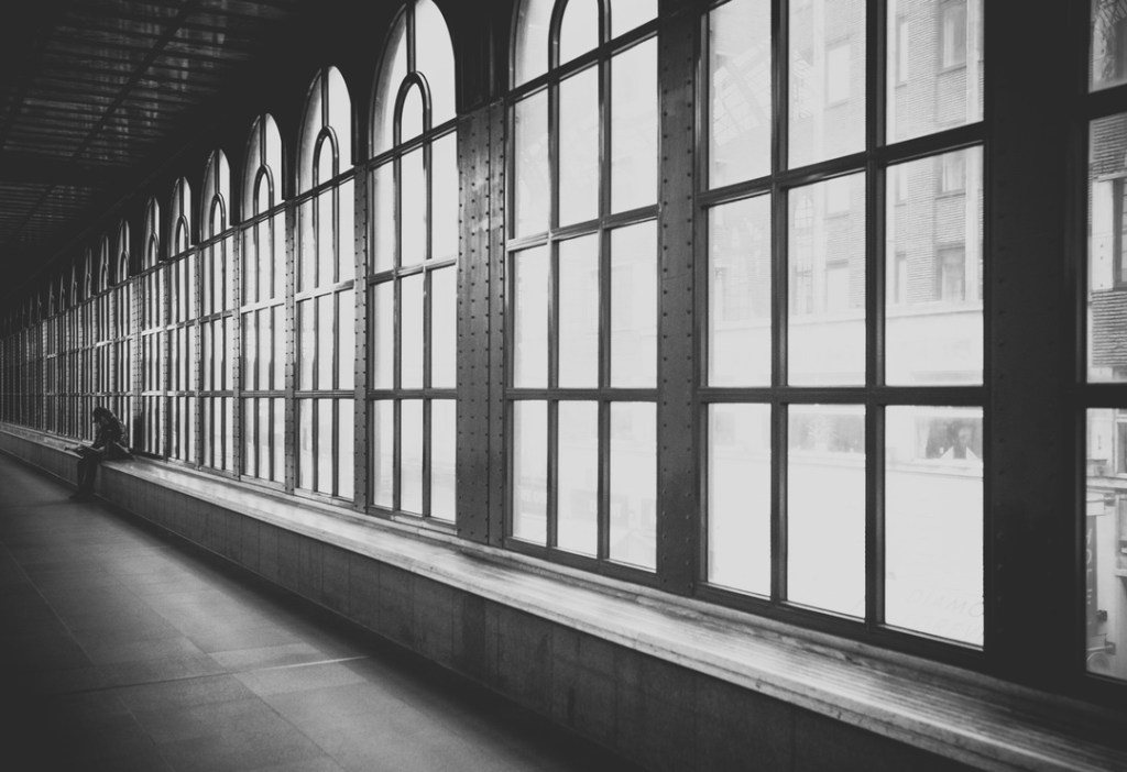 black and white windows hallway by padurariu alexandru unsplash