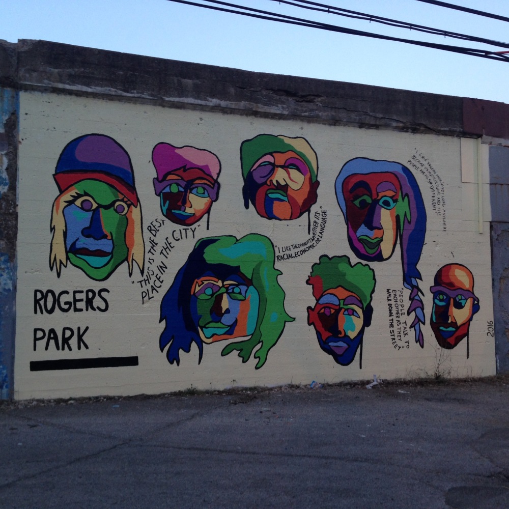 rogers park mural on albion